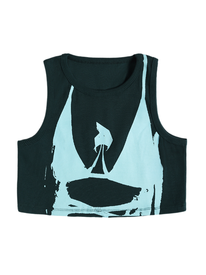 GREEN BIKINI CROP TOP