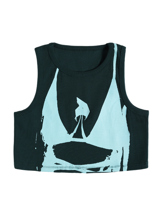 GREEN BIKINI CROP TOP