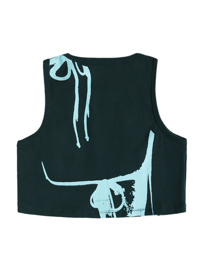 GREEN BIKINI CROP TOP