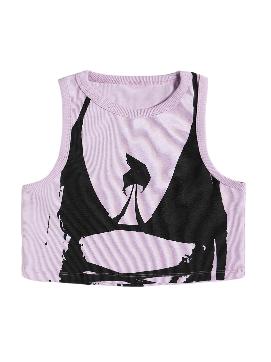 LAVENDER BIKINI CROP TOP