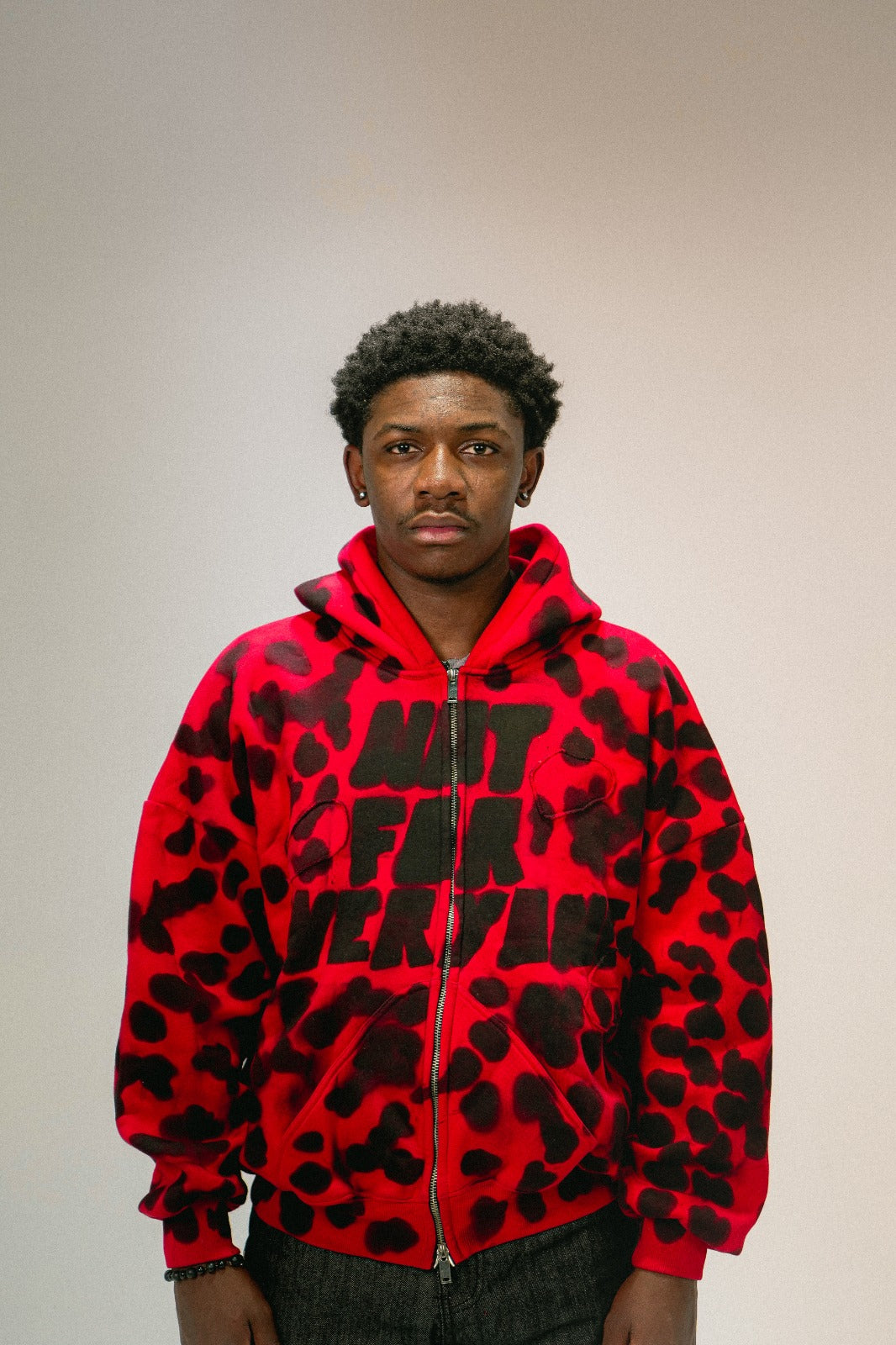 1/1 CHEETAH PRINT RED ZIPPER