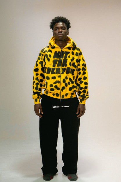 1/1 Yellow Cheetah Print Zipper